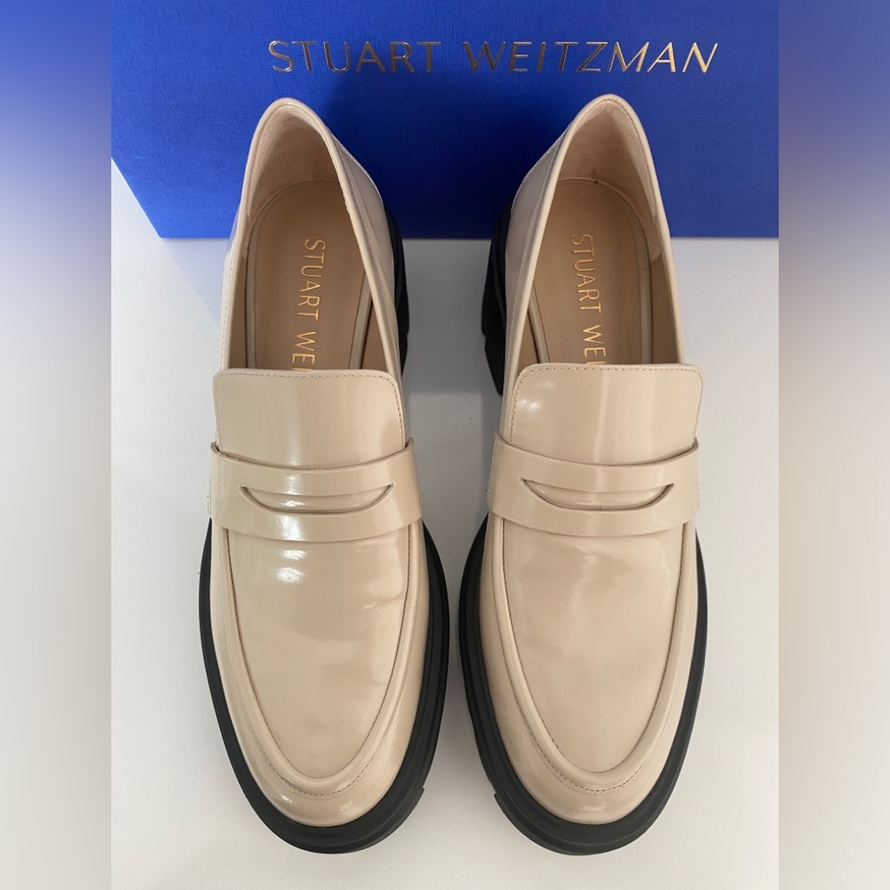 NWT Stuart Weitzman Soho Loafer Dune Size 9B Runs Small and Fits 8.5B - Picture 3 of 12